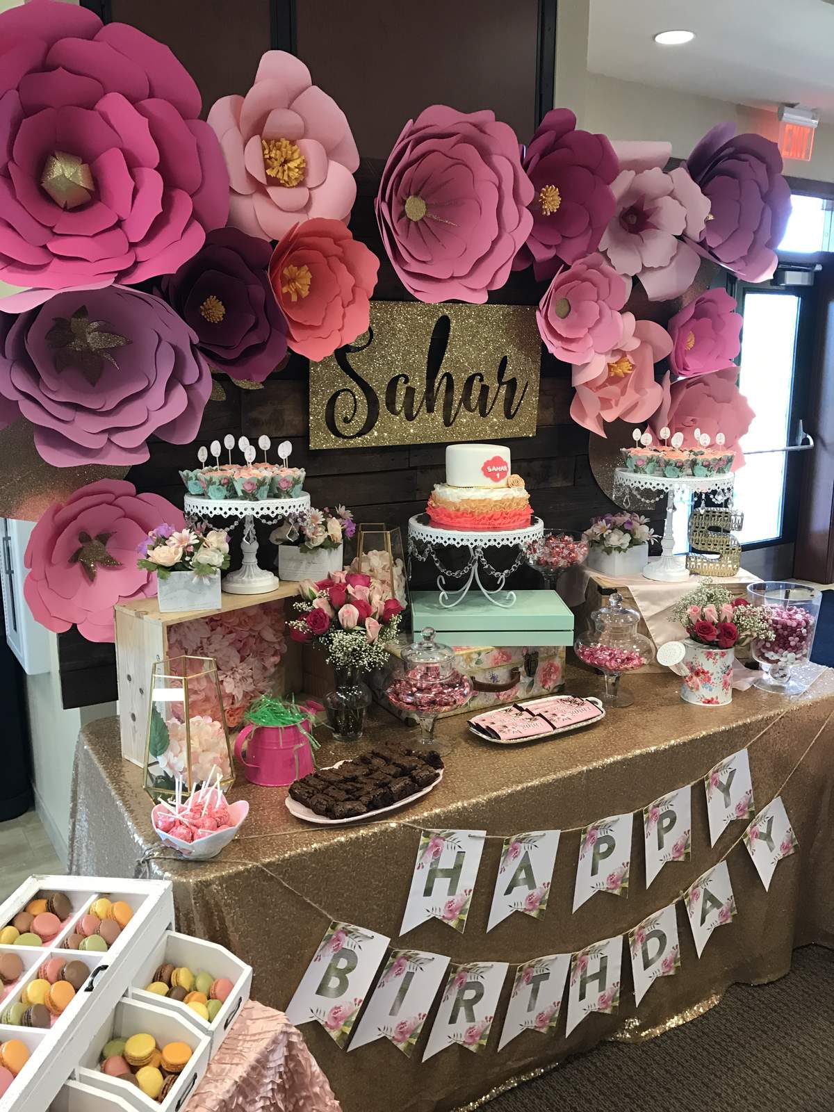 Floral Birthday Party Ideas Photo 2 of 24 Catch My Party