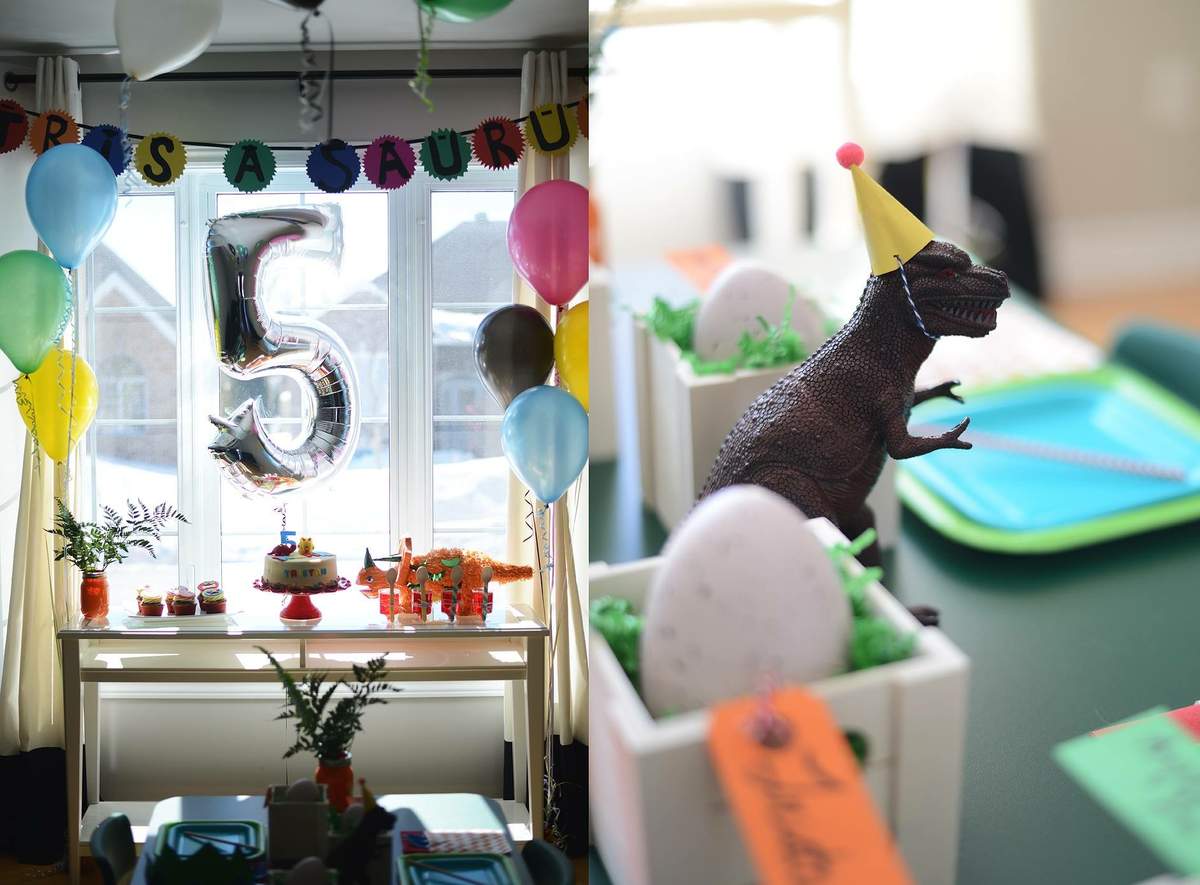 Colourful Dino Party - Dinosaurs 