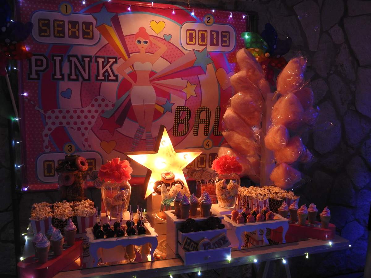 Pink thirteen Birthday Party - pink