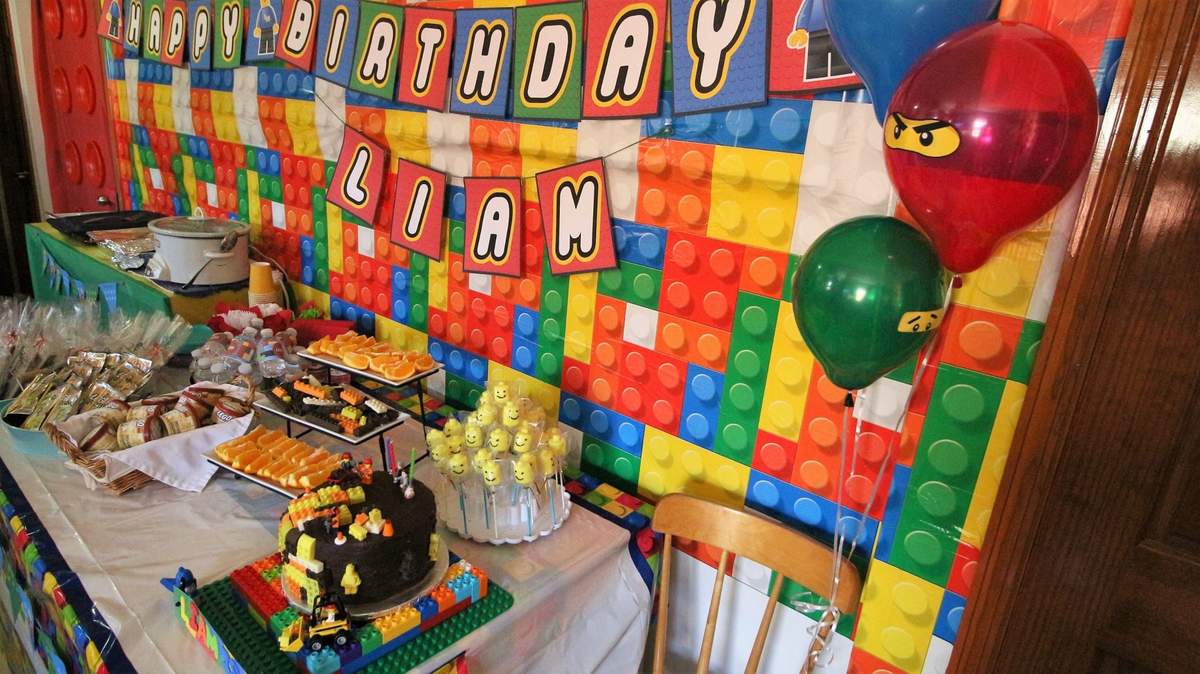 Master Builder Liam Turns 3 - Legos