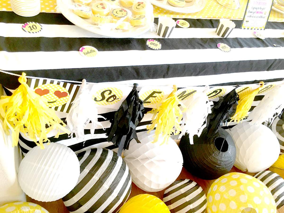Emoji Double Digit Birthday Party - Emoji