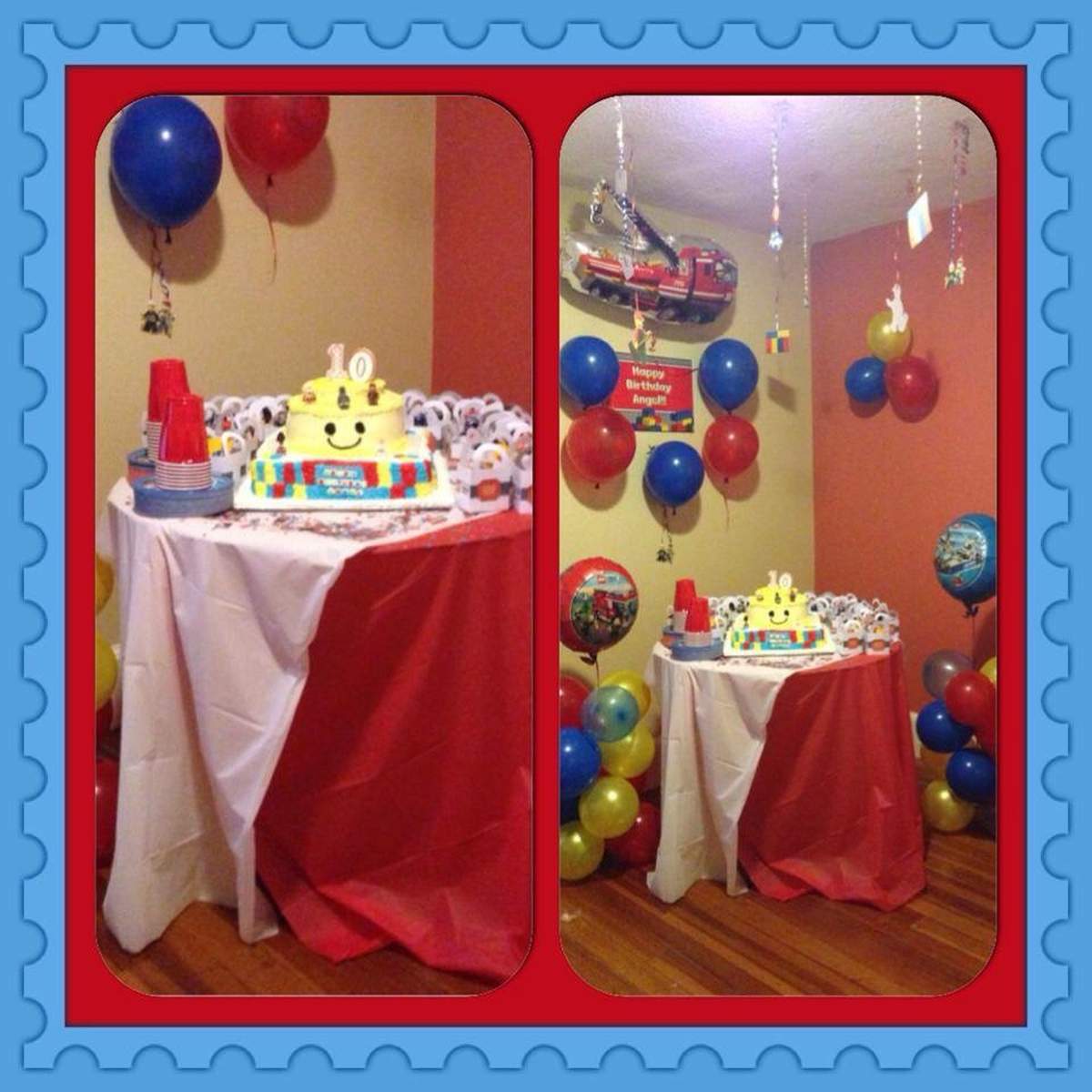 Angel's 10 birthday party  - Legos 