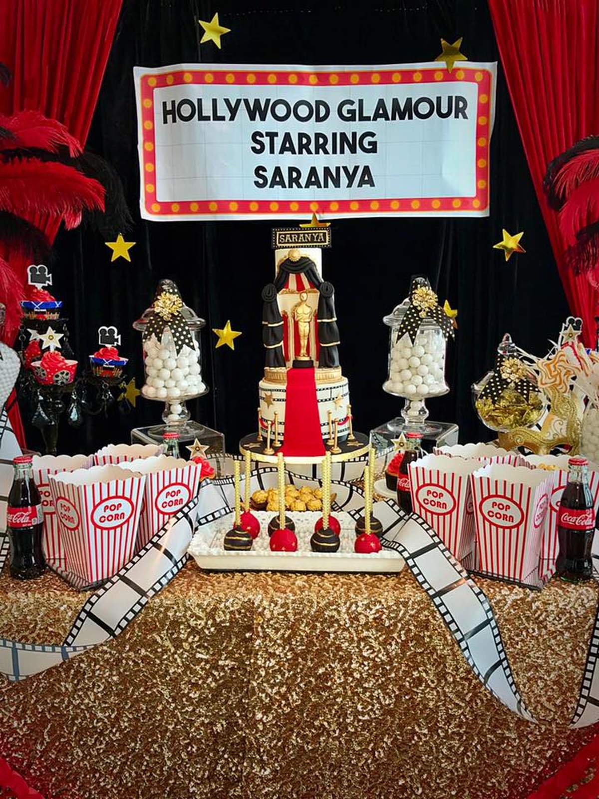HOLLYWOOD GLAM BRIDAL SHOWER Bridal/Wedding Shower Party Ideas Photo 7 of 7 Catch My Party