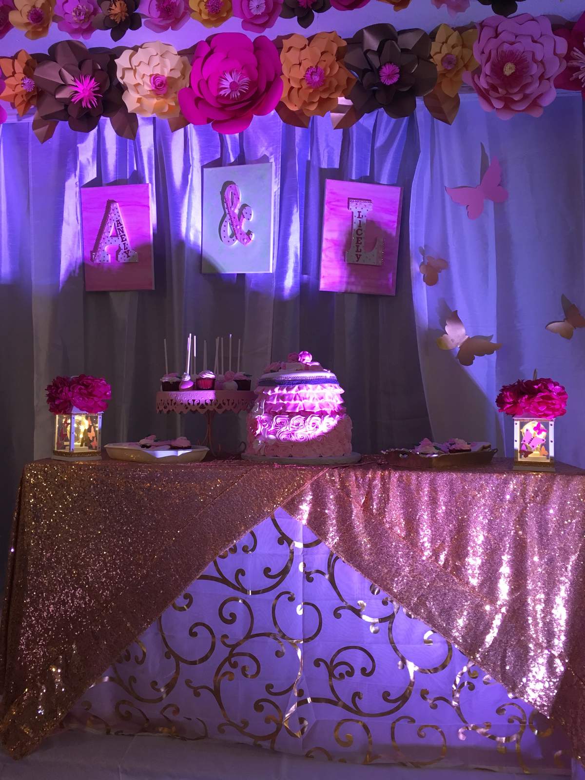 Twins Nuñez Baby Shower  - Butterflies 