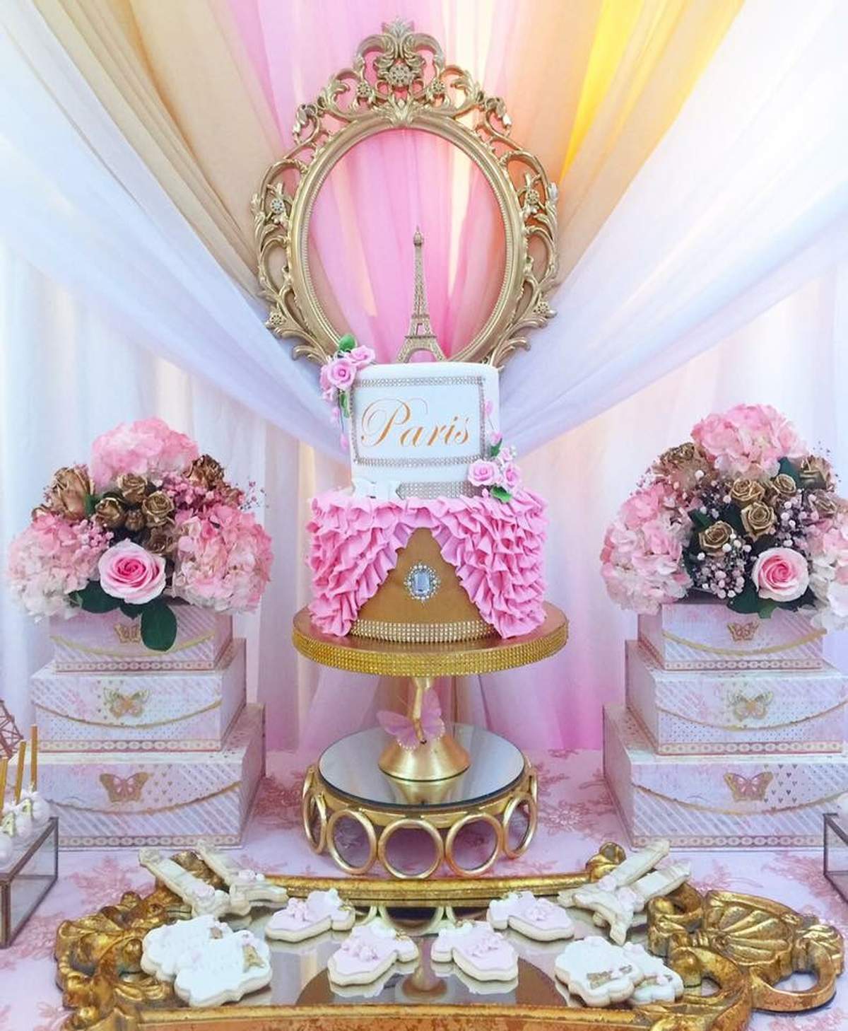 French / Parisian Baby Shower Party Ideas Photo 2 of 18 Catch My Party