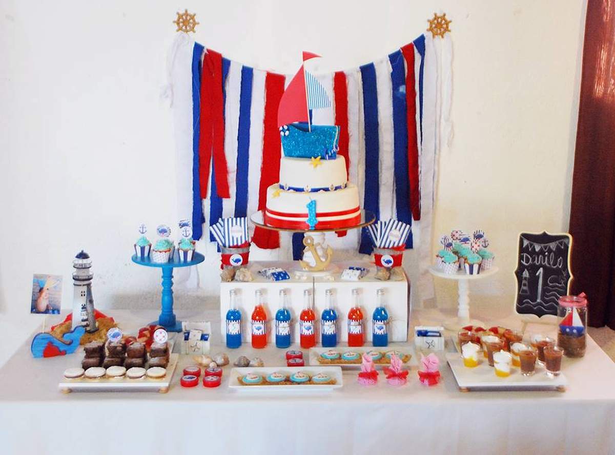 Mariner Birthday Party Ideas Photo 10 of 14 Catch My Party