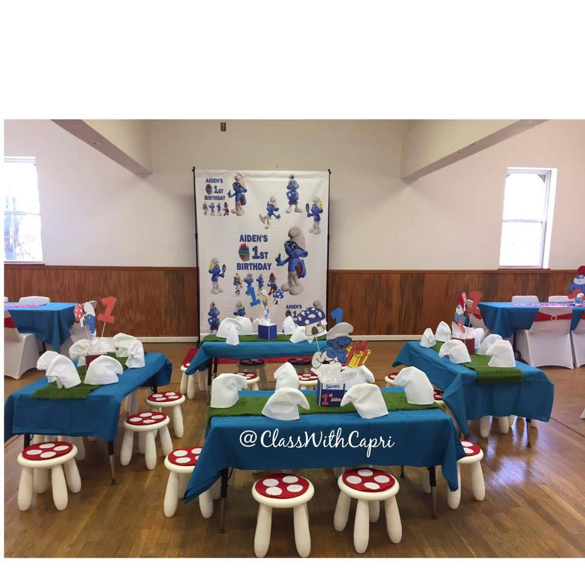 Aiden's 1st Smurday - Smurfs