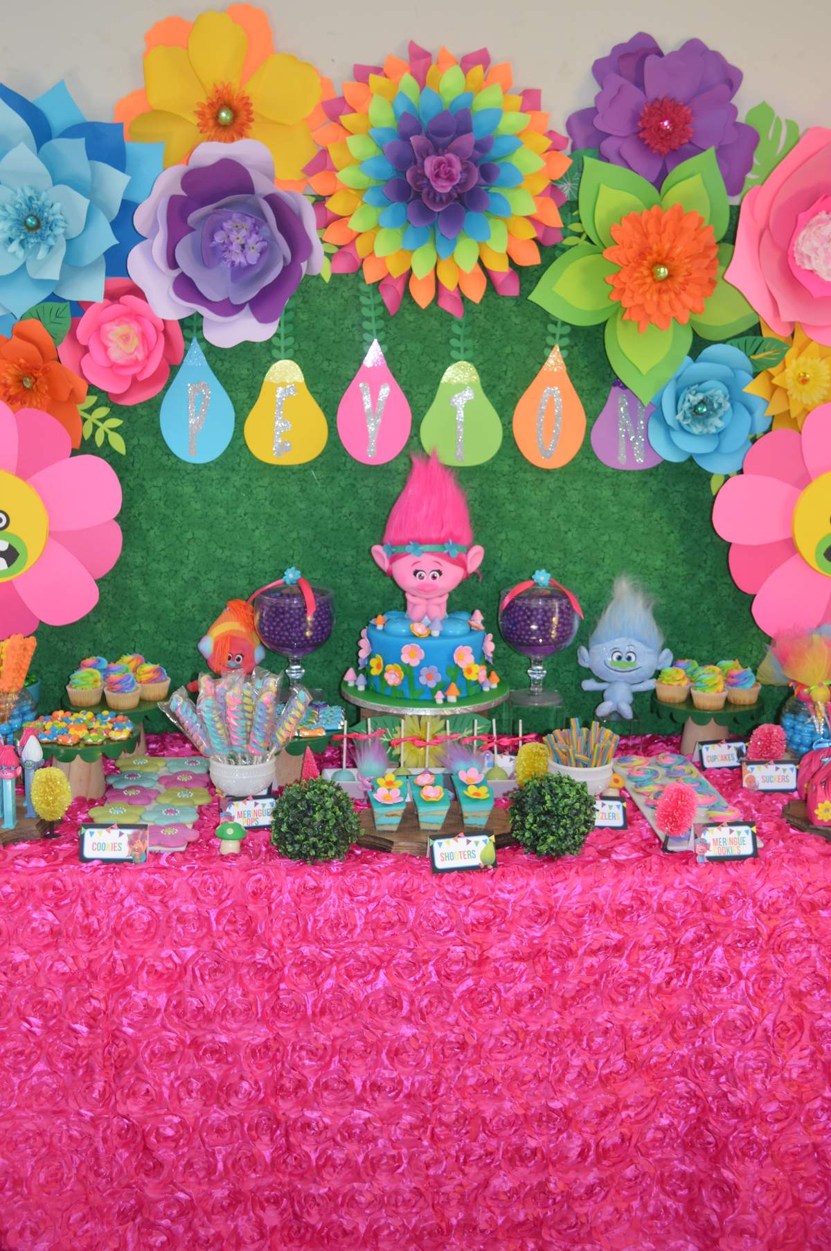 Peyton's 4th Trolls Birthday Party - Trolls