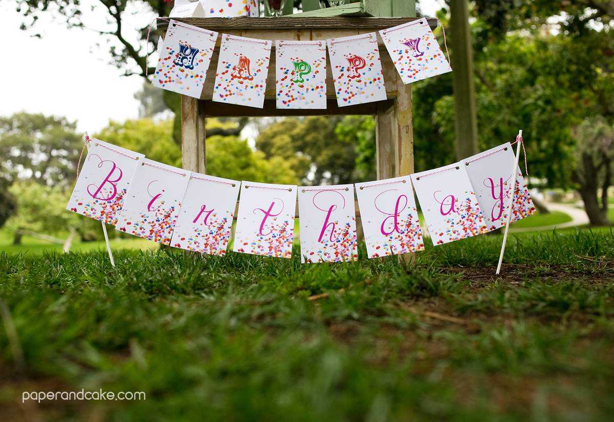 Confetti Birthday Party Ideas Photo 18 of 23 Catch My Party