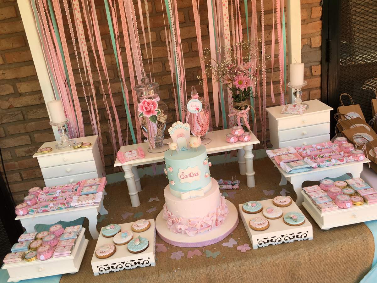 Shabby Chic birthday party - Shabby chic