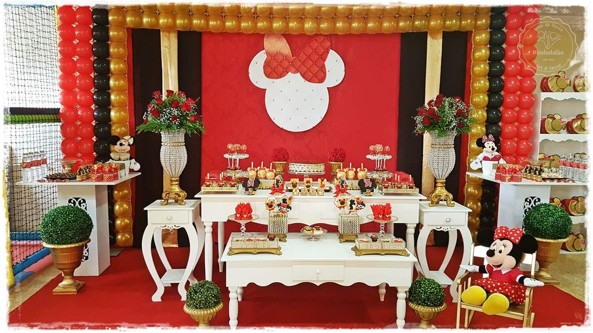 	 Minnie "Rouge et Or" Birthday Party - Minnie Mouse
