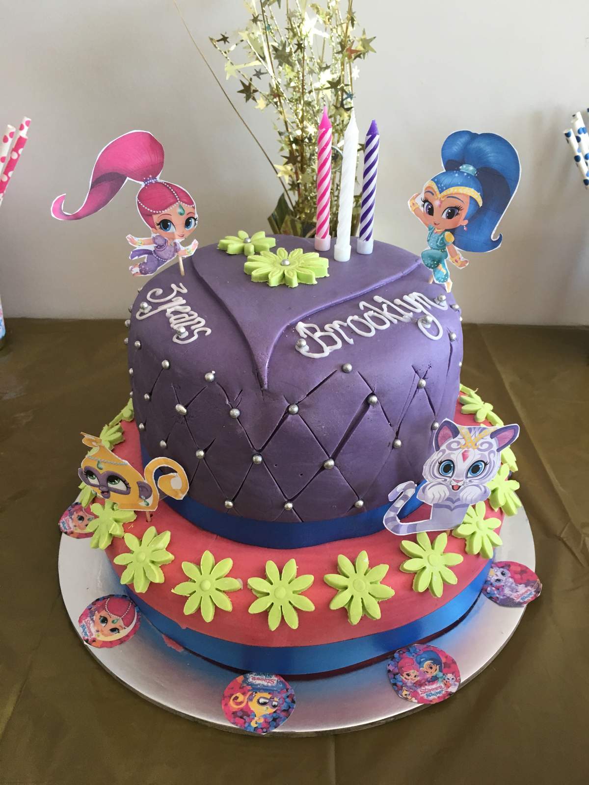 Brooklyn's Shimmer and Shine Genies Devine 3rd Birthday  - Shimmer and shine 