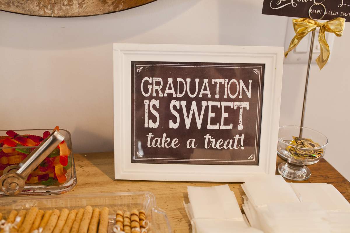 graduation-graduation-end-of-school-party-ideas-photo-15-of-54-catch-my-party for Graduation Is Sweet Please Take A Treat Free Printable Graduation Graduation/End of School Party Ideas | Photo 15 of 54 | Catch My Party for Graduation Is Sweet Please Take A Treat Free Printable
