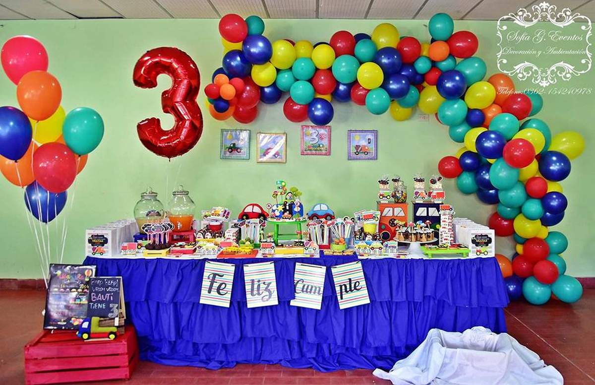 Cumple de Bauti - Medios de trasportes!