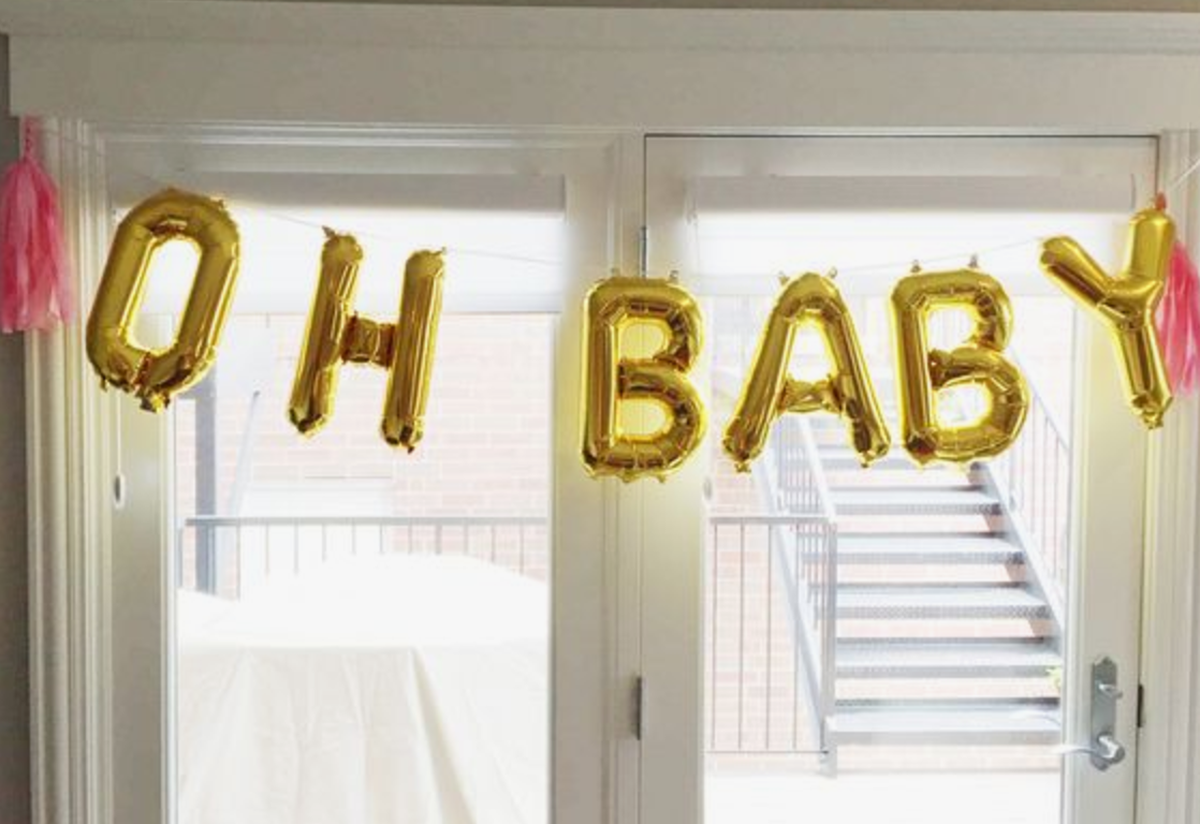Oh Baby Red & Pink Baby Shower - None