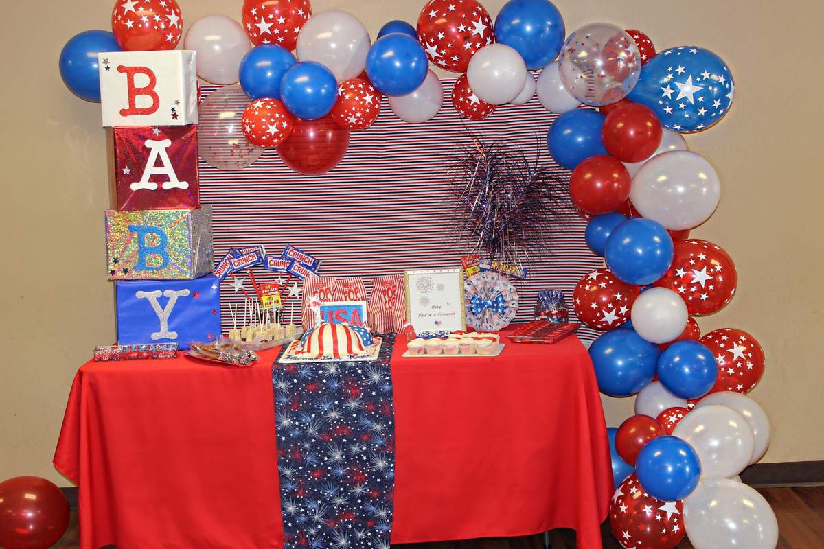 "Baby Your A FireWork" 4th of July Baby Shower - 4th of July Baby Shower