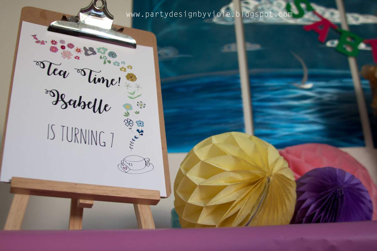 Floral Tea Party - Liberty inspired  - Liberty inspired flower designed for Isabelle