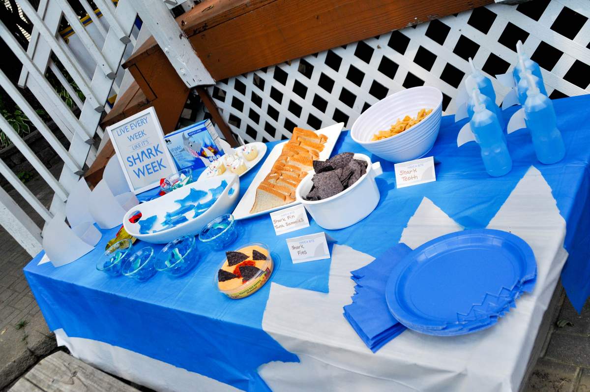 Backyard Shark Week Party - Shark Week