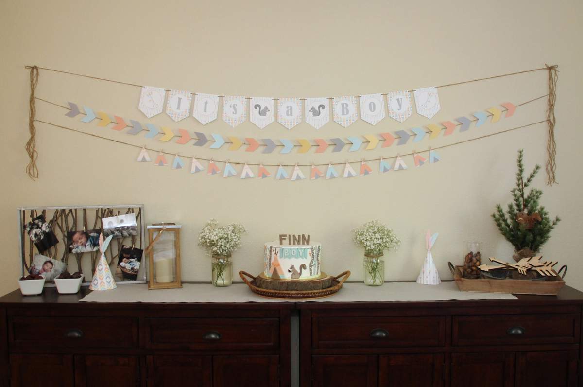 Finn's Tribal Baby Shower (Squirrel) - Tribal