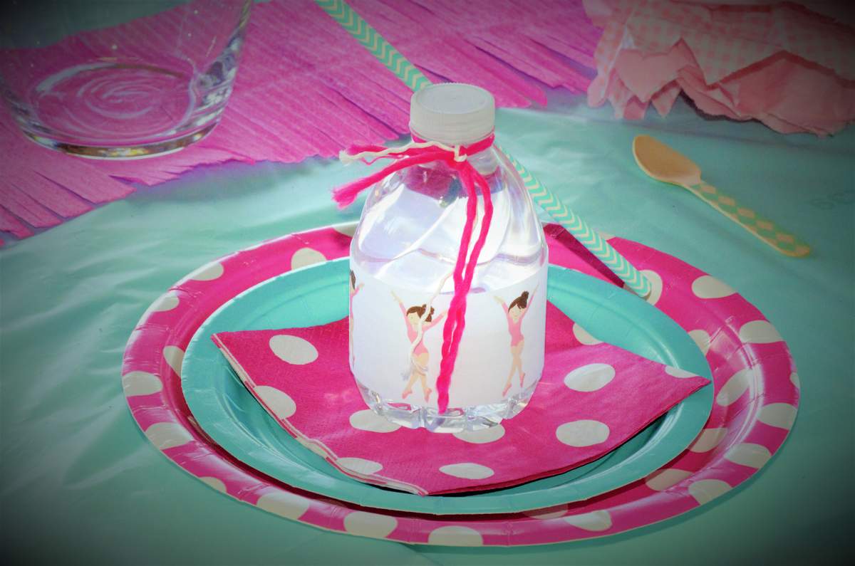Mint & Pink Gymnast Party - Gymnastics