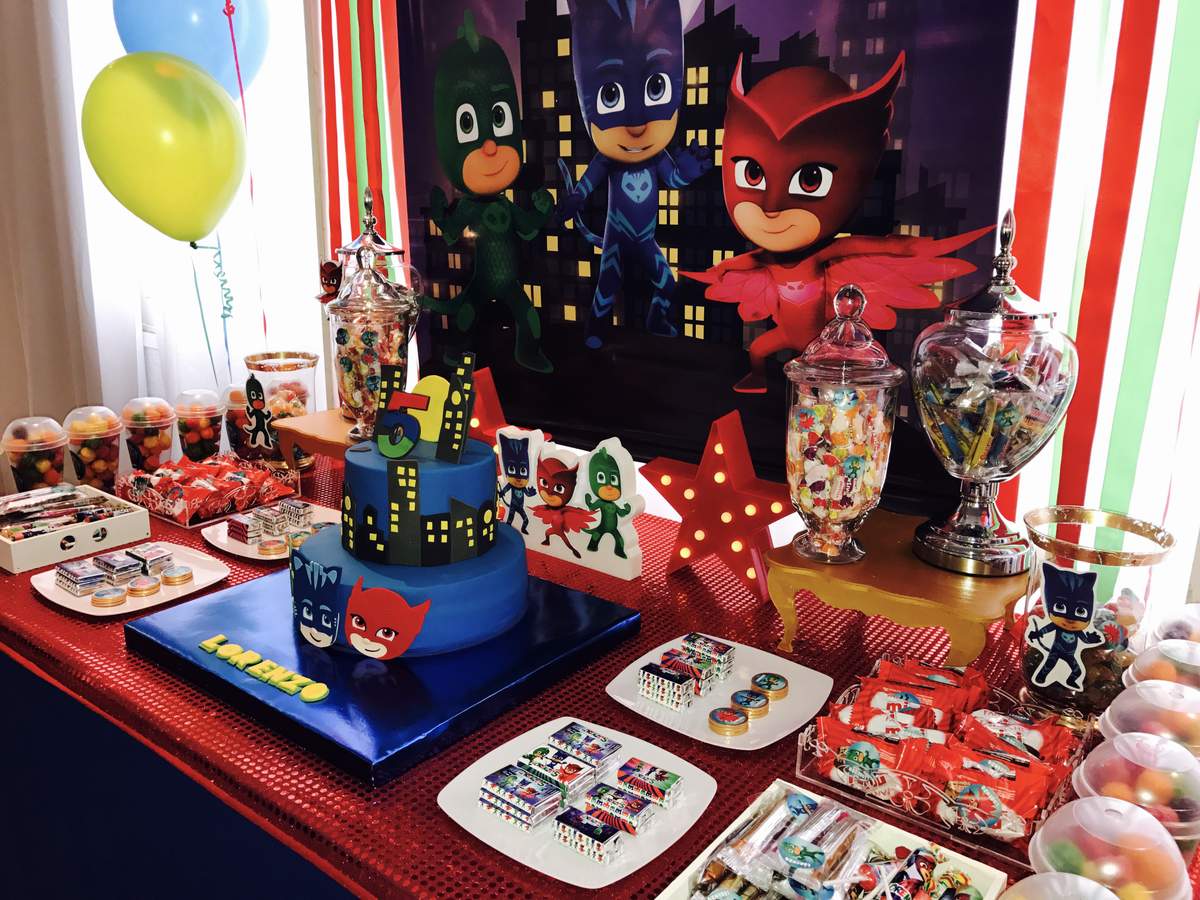 PJ Masks Birthday Party Ideas Photo 7 of 12 Catch My Party