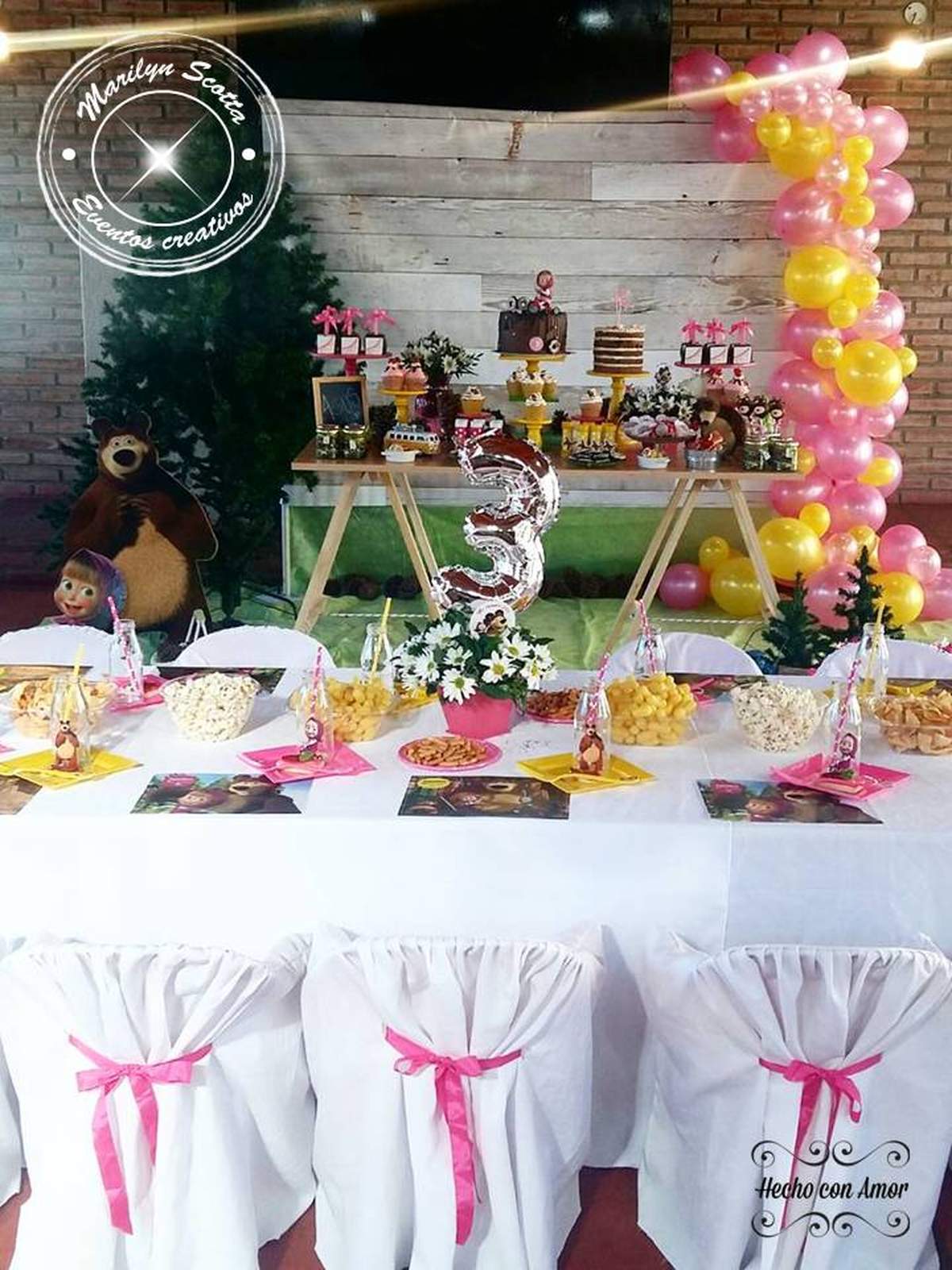 MASHA Y EL OSO PARA CELEBRAR LOS 2 AÑITOS DE AGUS - MASHA Y EL OSO