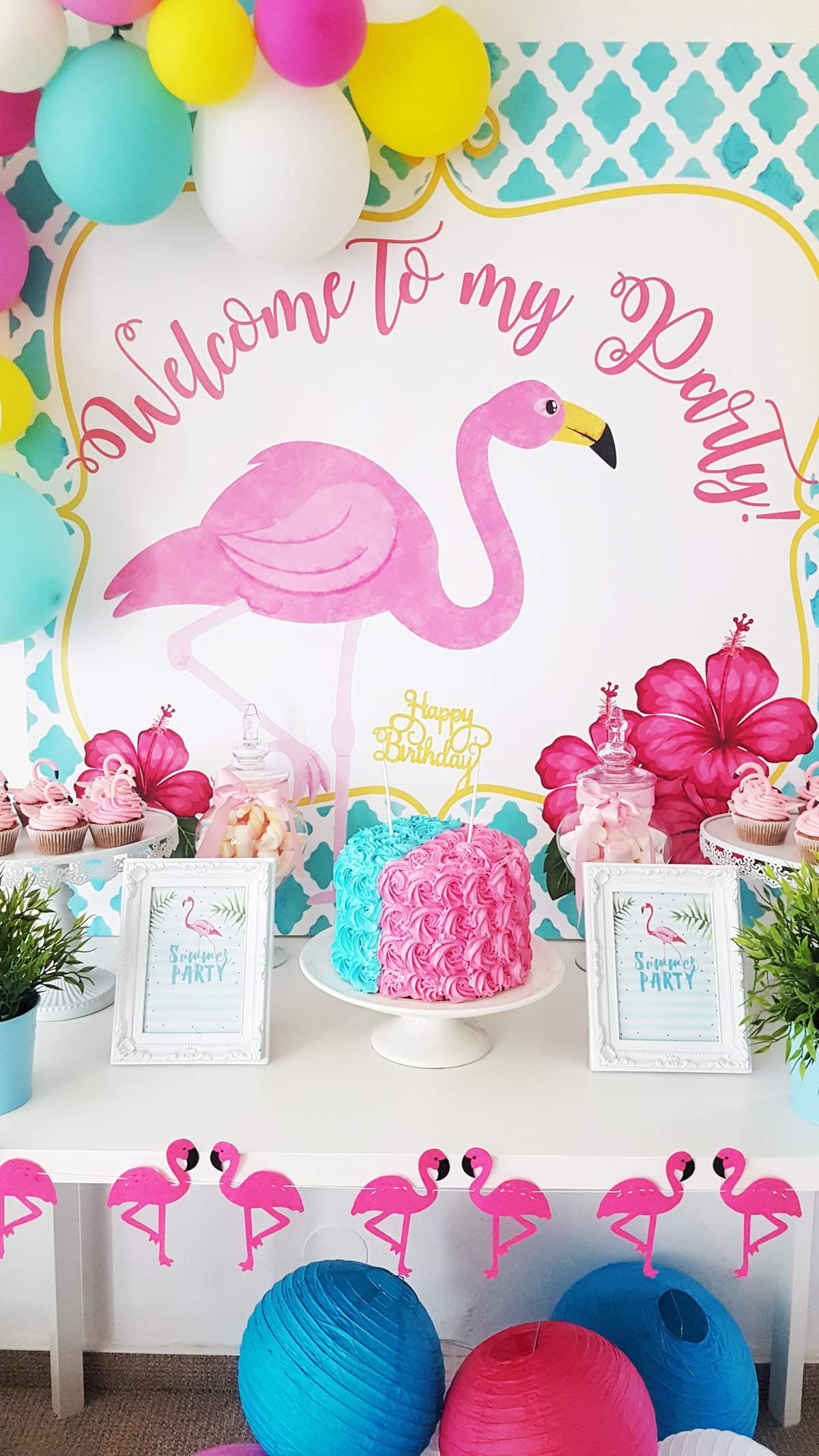 Summer Flamingo party - Flamingos