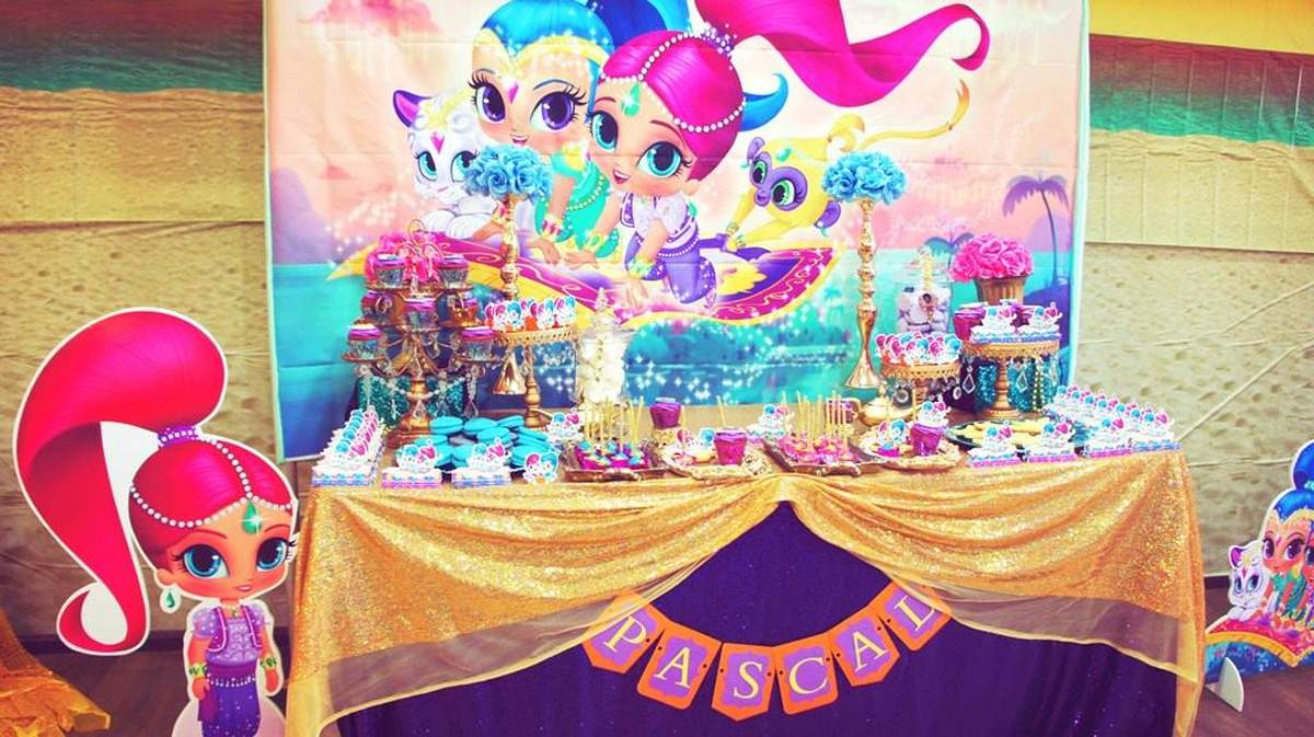 Pascal's Shimmer and Shine birthday party - SHIMMER AND SHINE 