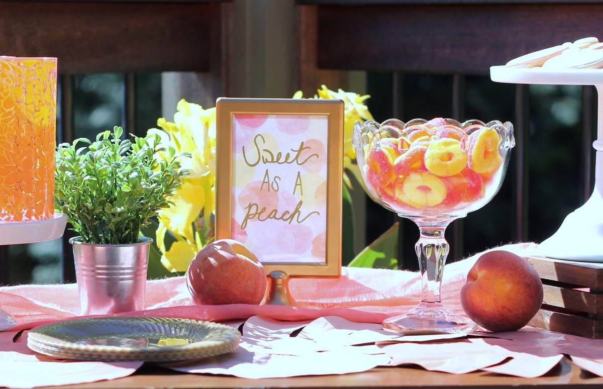 Peaches Baby Shower Party Ideas Photo 1 of 13 Catch My Party