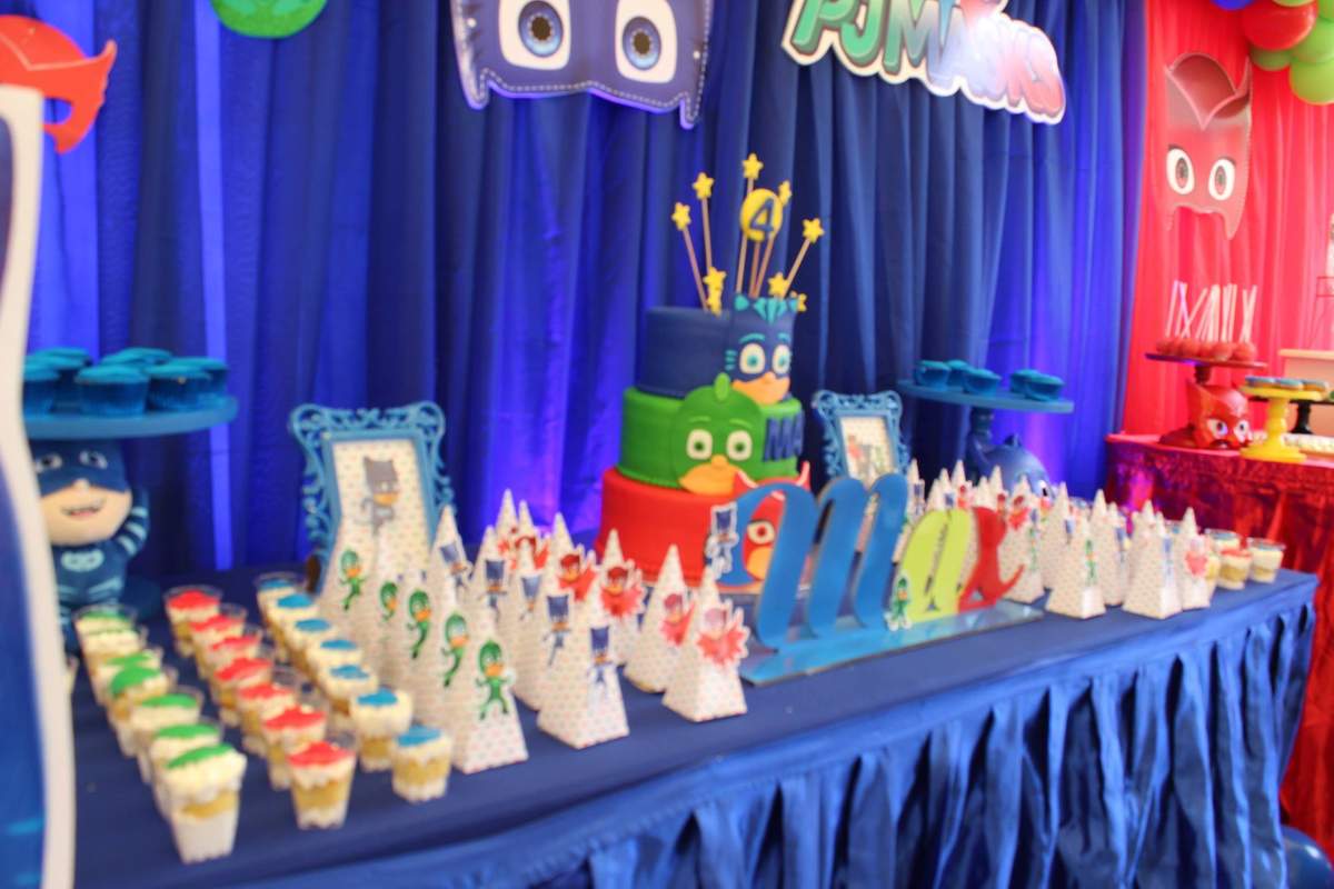 PJ MASK Birthday Party Ideas Photo 2 Of 8 Catch My Party