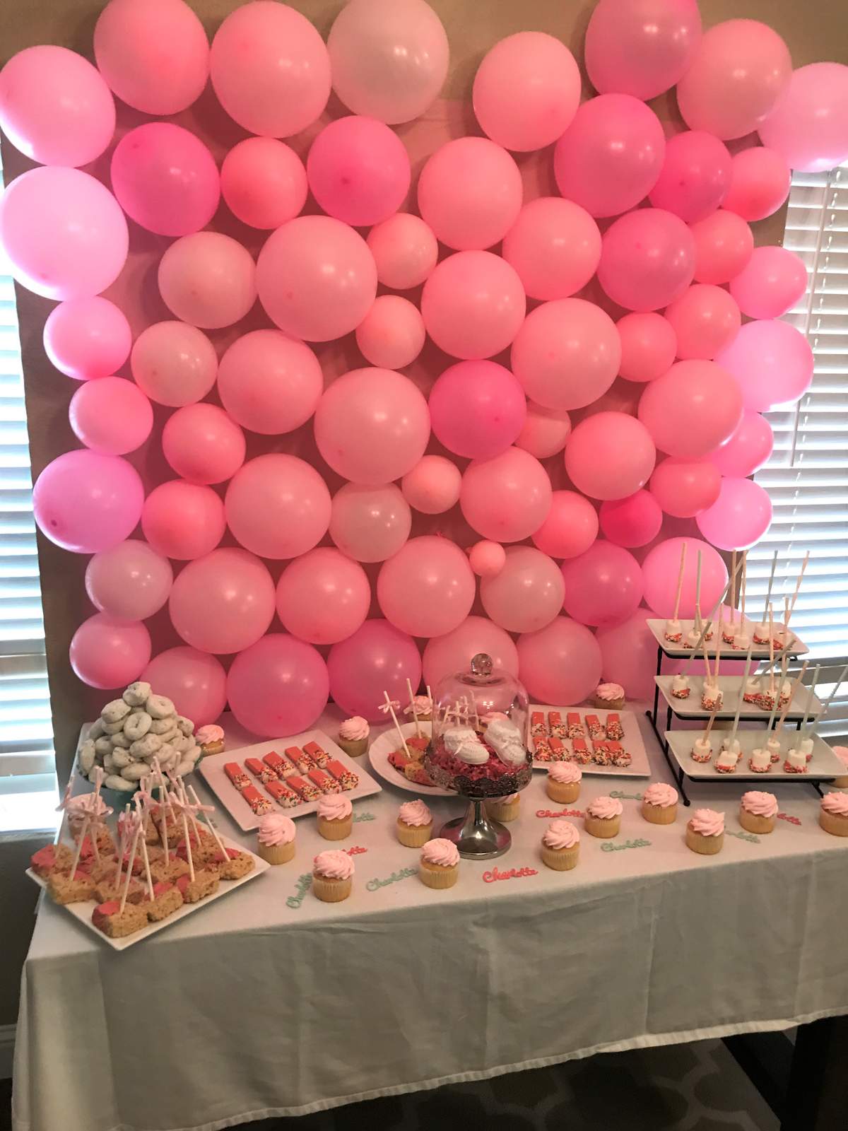 Pink and Mint / Baby Shower "Charlotte's Baby Shower" Catch My Party