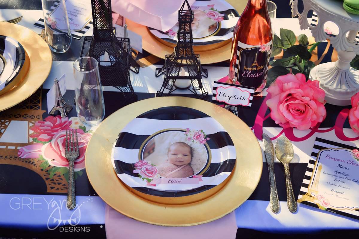 French / Parisian Baby Shower Party Ideas Photo 1 of 53 Catch My Party