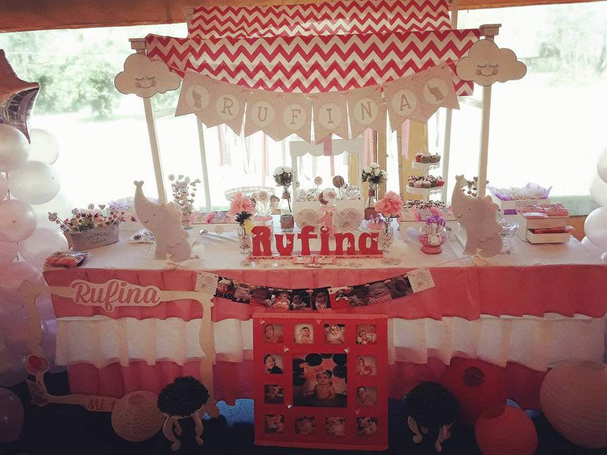 Rufina´s 1st Birthday - Pink & Elephants