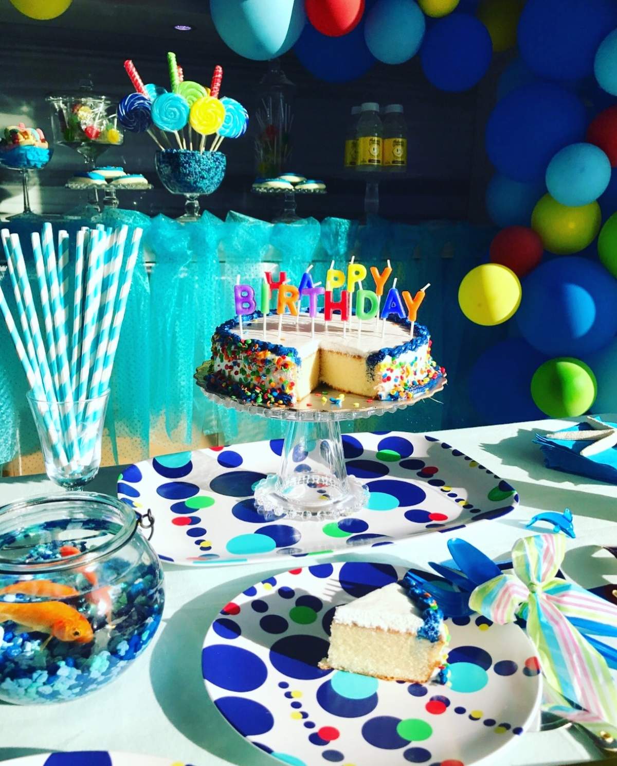 Happy Birthday - Balloons and Dots