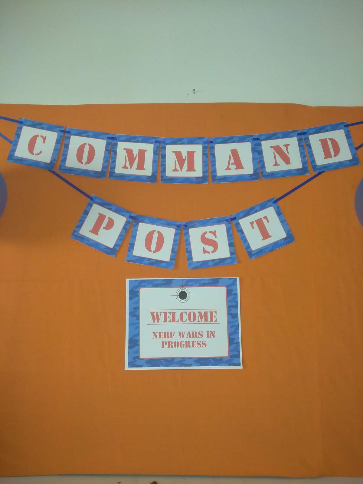 Nerf War birthday party - Nerf War
