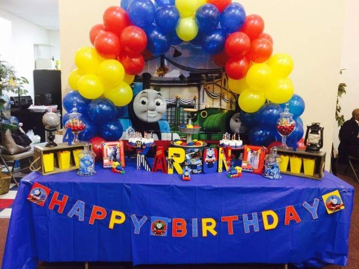 All Aboard Karson's Thomas the Train 4th Birthday Party - Thomas the Train