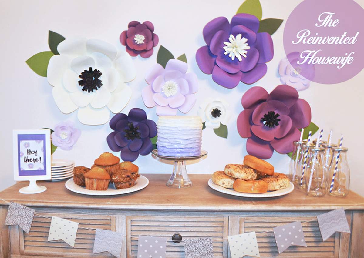 Va-Va-Violet Baby Shower Brunch - Wildflowers