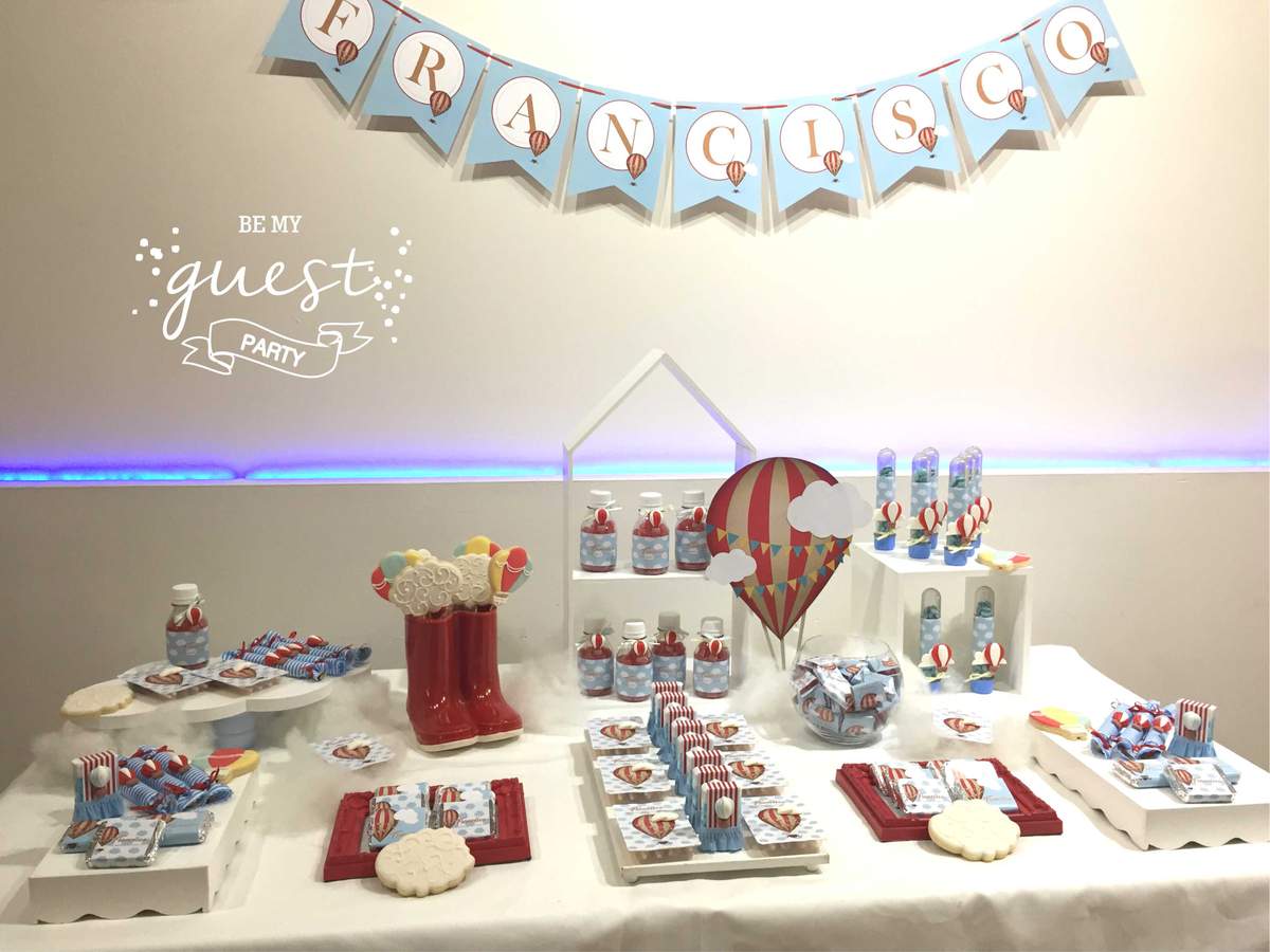 Hot Air Balloon Birthday Party Ideas Photo 2 Of 17 Catch My Party