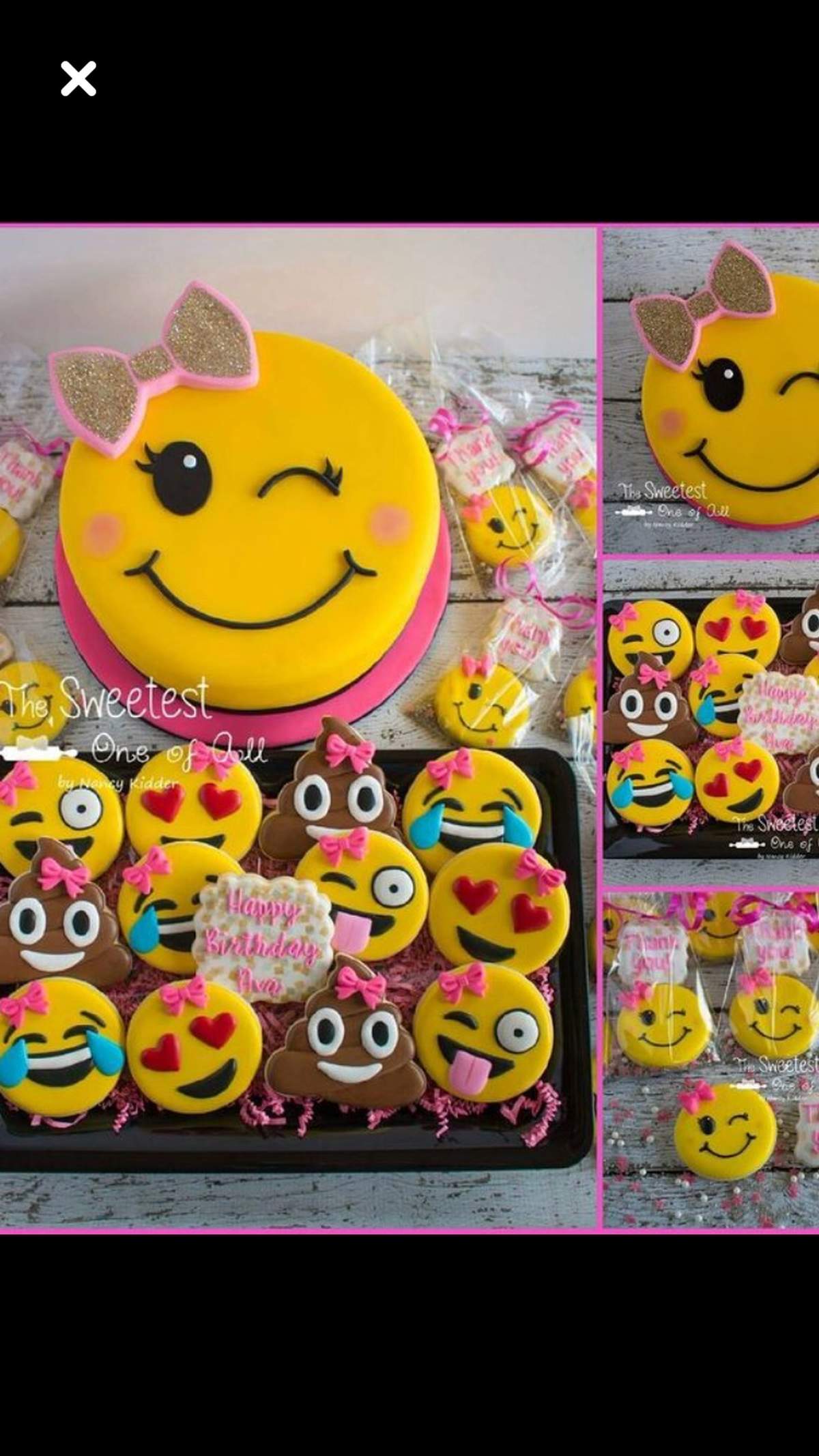 Kaylin’s Emoji 8th birthday party - emoji