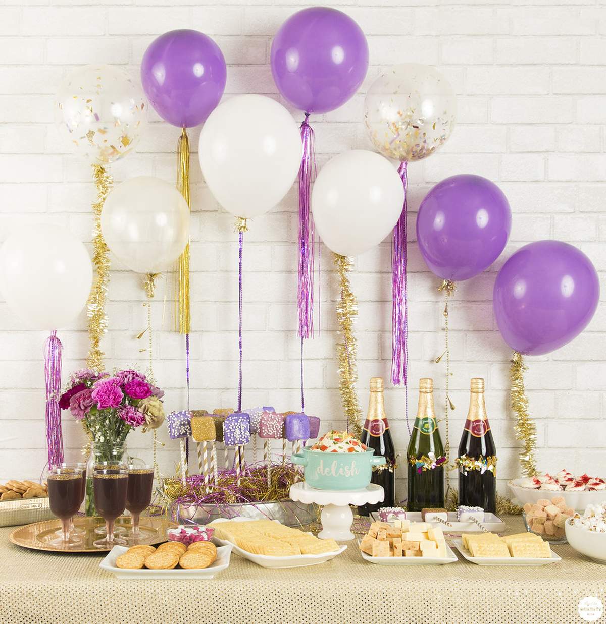 New Year's Eve in Purple and Gold  - NYE