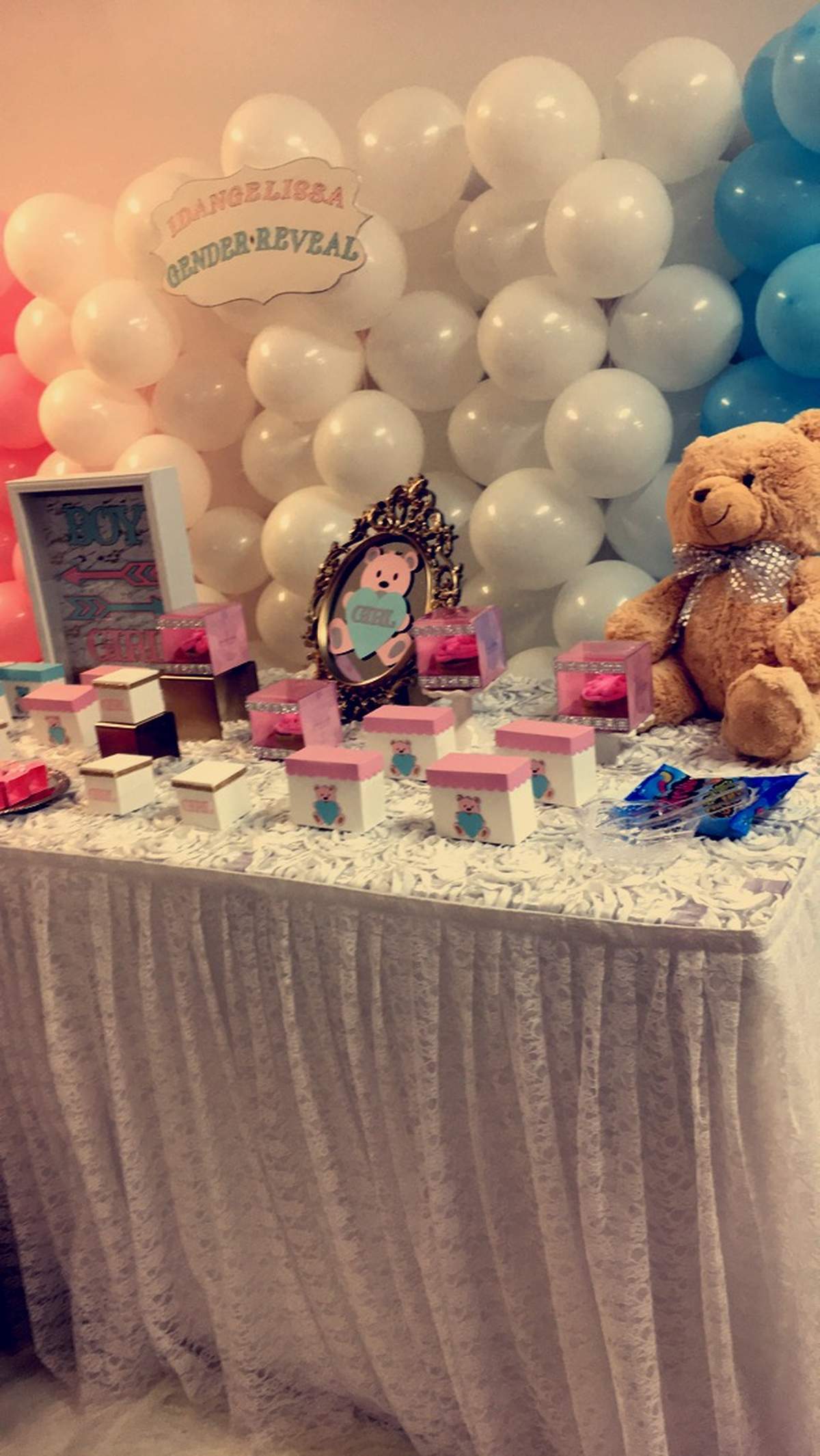 Teddy Bear Gender Reveal Party Ideas Photo 1 of 14 Catch My Party