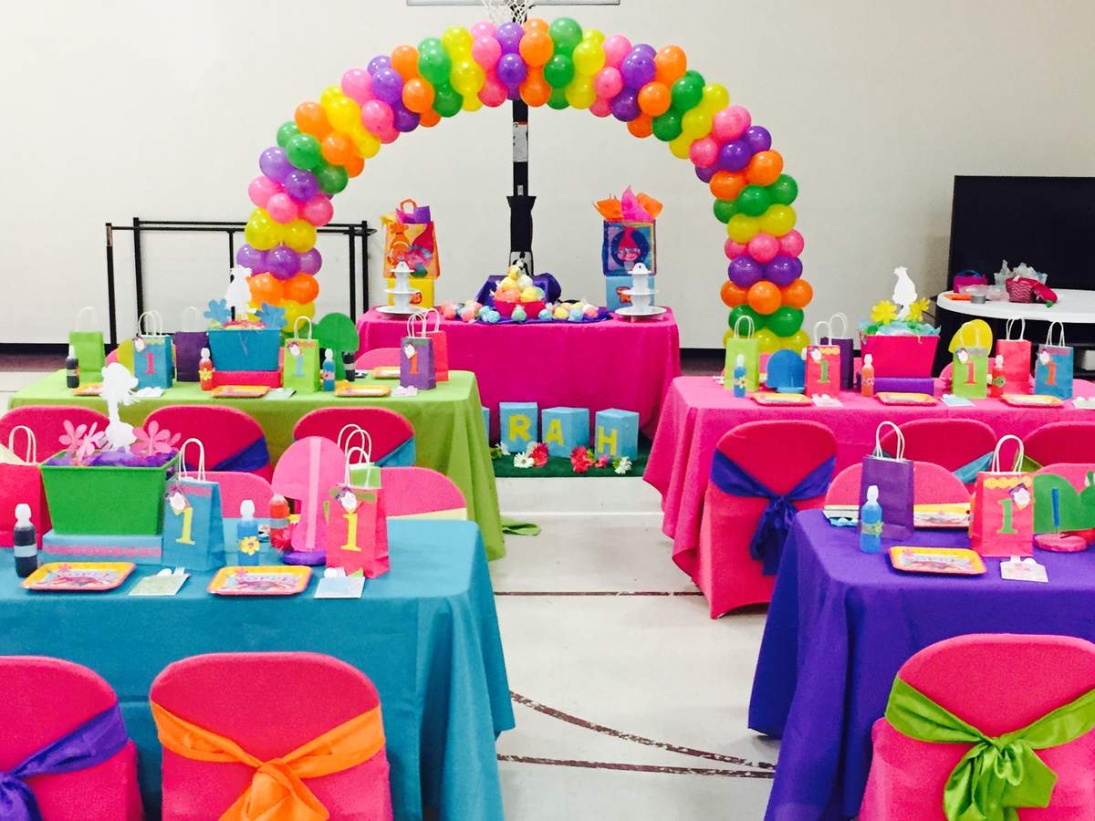 Sarah's Trolls Themed First Birthday  - Trolls
