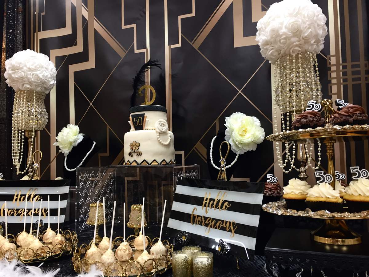 Roaring 20’s 50th birthday party - gatsby