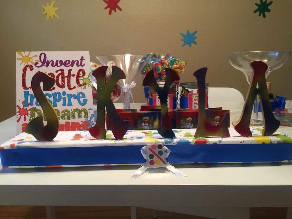 Paint Party Birthday Party Ideas | Photo 1 of 30 | Catch My Party