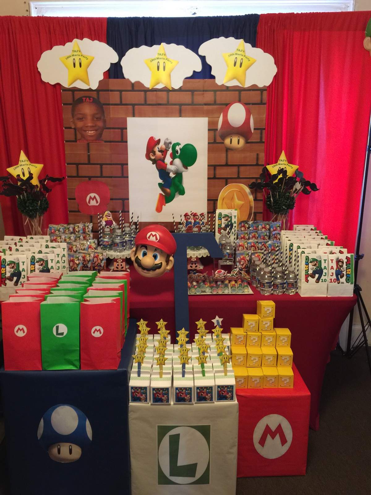 Taj’s 10th Mario Brothers Inspired Birthday Party - Mario Brothers 