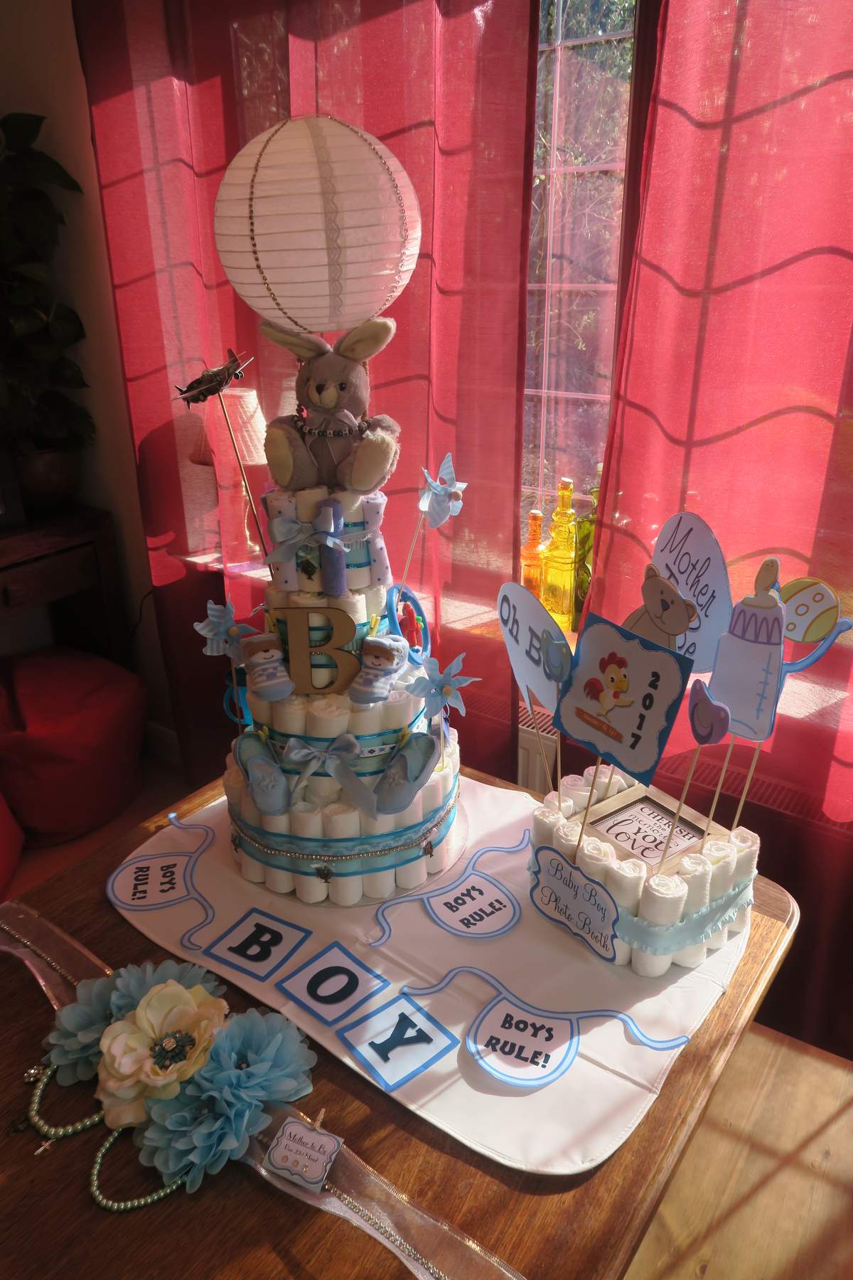 Baby Blue Baby Shower Party Ideas Photo 2 of 33 Catch My Party