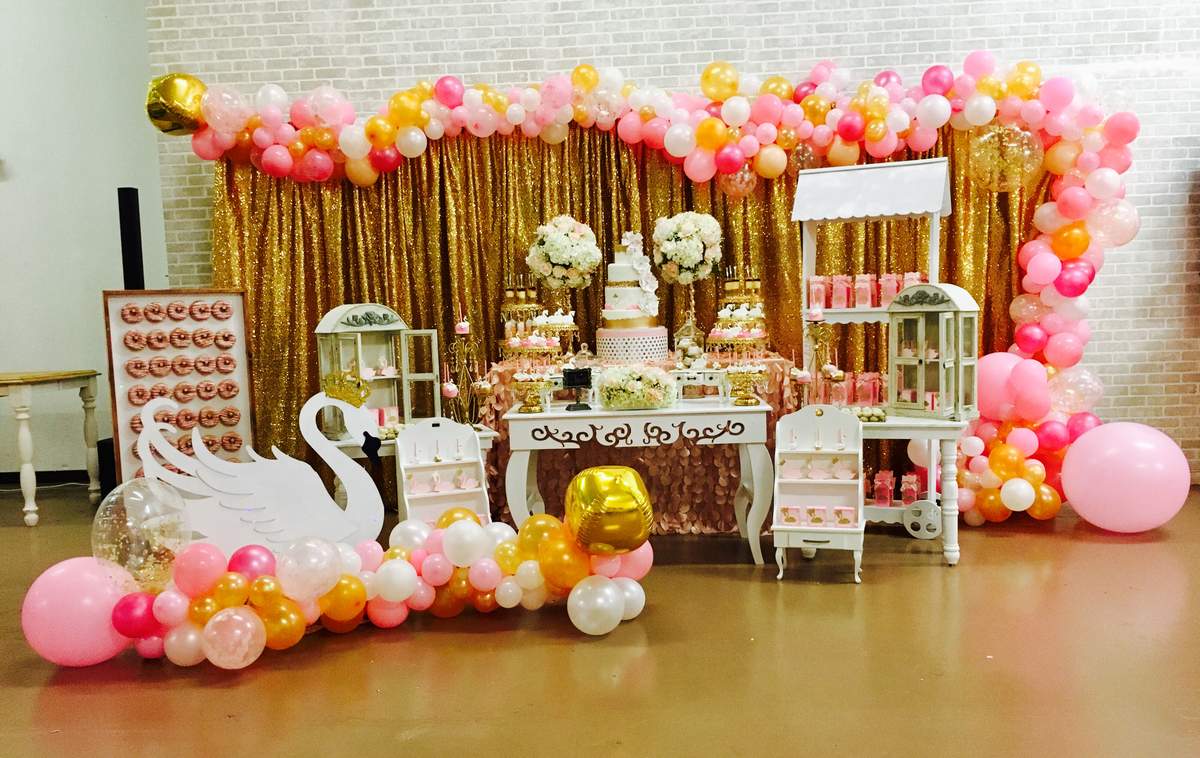 Amazing Swan Queen Birthday party - Swan queen 