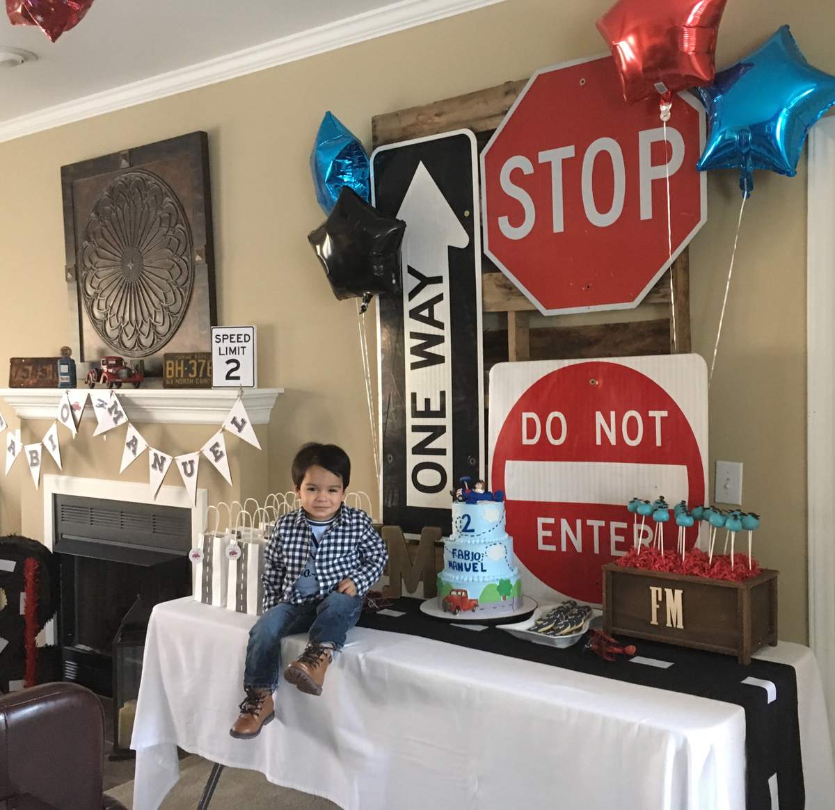 Fabio Manuel's 2nd Birthday Party - Vintage Airplane and Car Party