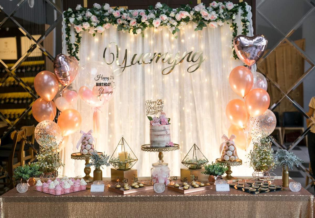 Glam Elegant 21st Birthday Party Ideas Photo 1 Of 14 Catch My Party