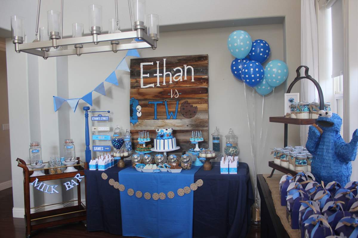 Cookie Monster Ethan Turns Two - Cookie Monster